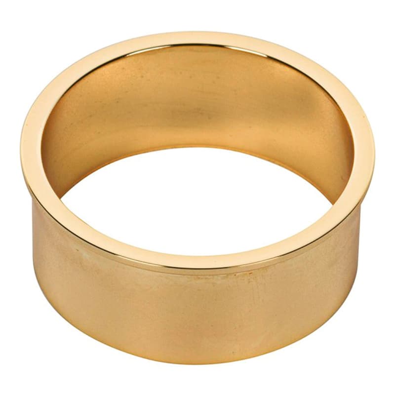 2" Desk Grommet Liner for 1-3/4" Hole, Polished Brass