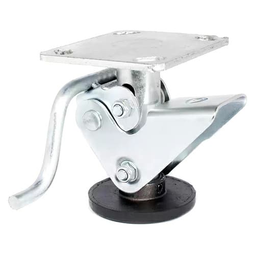 DH Casters Lock With 4" Wheel, Plate Mount - C-FL4