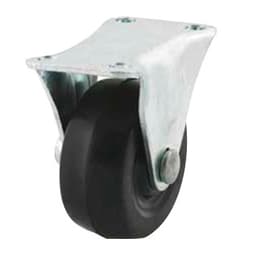 DH Casters Rigid Caster With 2" Rubber Wheel No Brake, Plate Mount 90lb Capacity - C-GD20RR