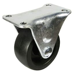 DH Casters Rigid Caster With 2-1/2" Plastic Wheel No Brake, Plate Mount 175lb Capacity - C-GD25PR