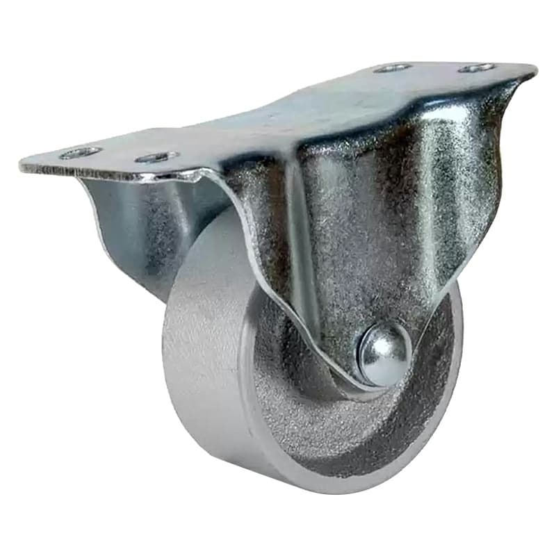 DH Caster 2-1/2" Plate Mount Rigid Caster, Steel, No Brake, 180 lb, C-GD25SR