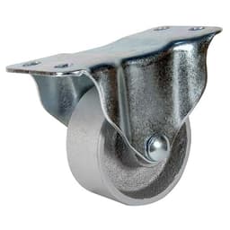 DH Casters Rigid Caster With 3" Steel Wheel No Brake, Plate Mount 250lb Capacity - C-GD30SR