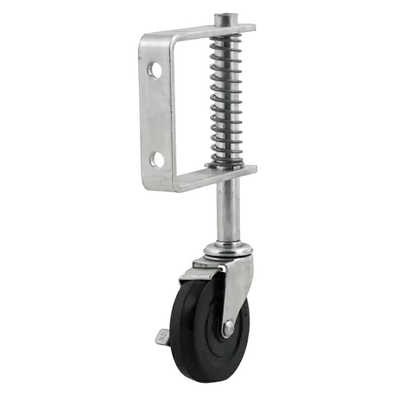 DH Casters Swivel Caster With 3" Hard Rubber Wheel With Brake, Bracket Mount 100lb Capacity - C-GSL3B