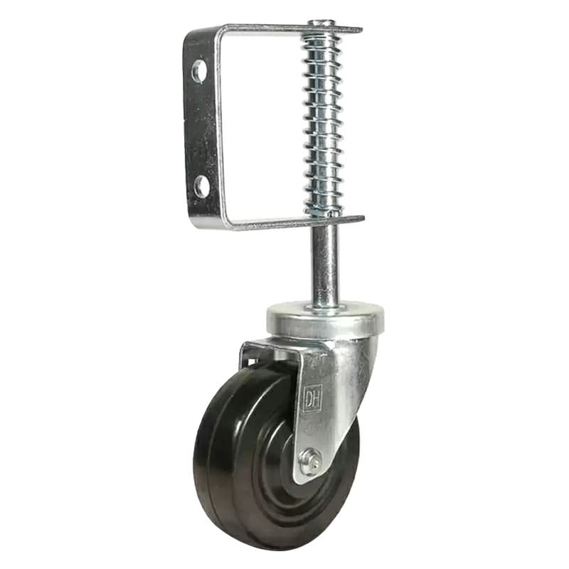 DH Caster 4" Bracket Mount Swivel Caster, Hard Rubber, No Brake, 200 lb, C-GSL4