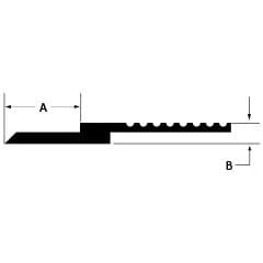 Z-Clips, Interlocking EA10812 Series Extruded Aluminum Short Hang Clip 1-5/8"W x 3"L