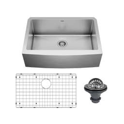 Karran Elite 30"W Stainless Steel Undermount Kitchen Sink Single Bowl, 16 Gauge - EL-82-PK1