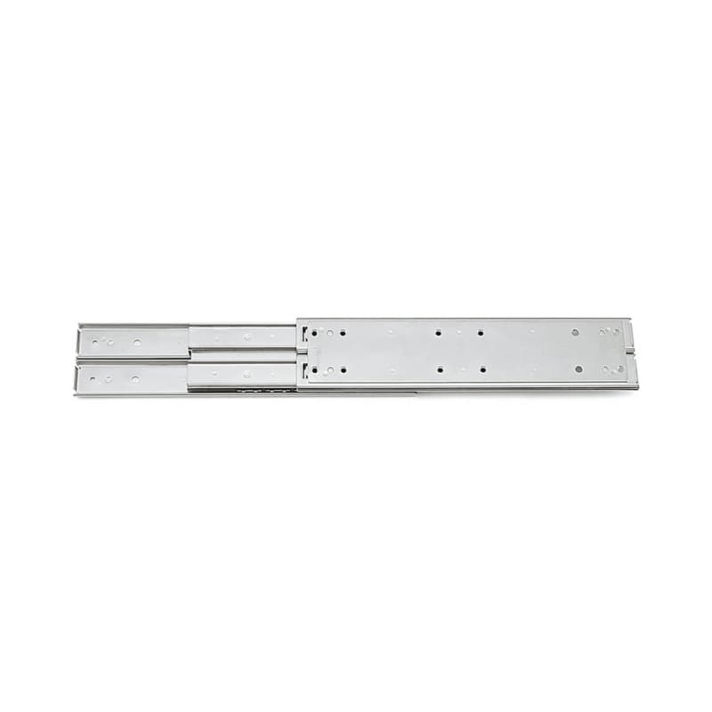 Sugatsune ESR-10 28" Hold-In/Anti-Rebound Side Mount Full Extension 400 lb Ball Bearing Drawer Slide, Stainless Steel, ESR-10-28