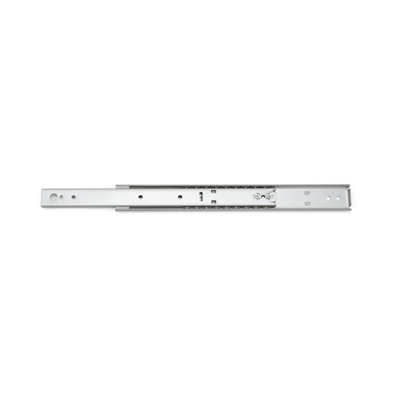 Sugatsune ESR-8 12" Hold-In/Anti-Rebound Side Mount Full Extension 107 lb Ball Bearing Drawer Slide, Stainless Steel, ESR-8-12