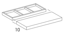 Wolf Cabinets 039 FSHELF36-GREY- 021023, 3286041
