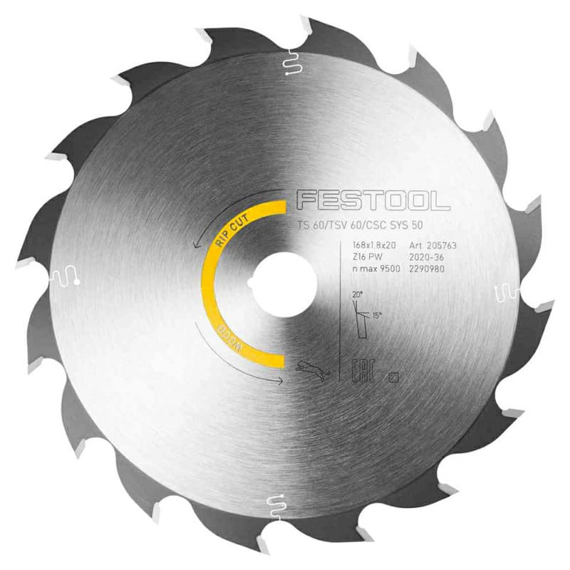 Festool 6-39/64" x 12 Tooth Triple Chip Panther Saw Blade, 205770