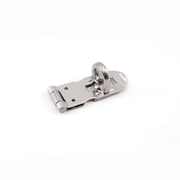 Sugatsune HP Series 2-9/16" Length Stainless Steel Hasp with Polished Stainless Steel Finish, - HP-65
