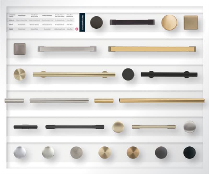 Amerock Interactive Replacement Kit for CDB19028 that includes Bar Pulls, Blackrock, Radius & Riva Collections 0  2024 Release