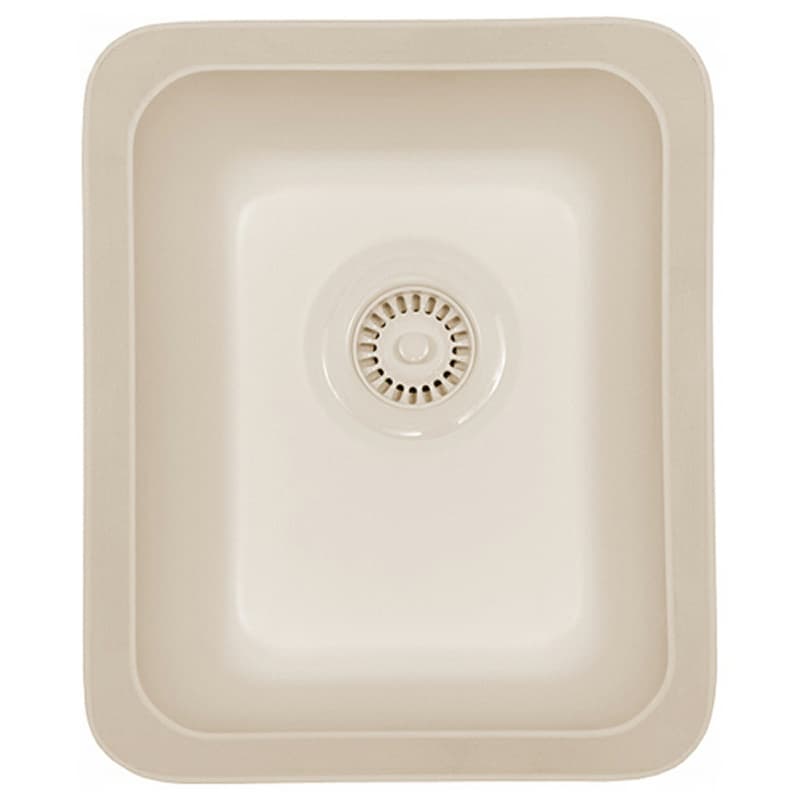 Karran Bar/Prep 14" Single Bowl Acrylic Bar/Prep Sink, Undermount, Bisque, A-315-BISQUE