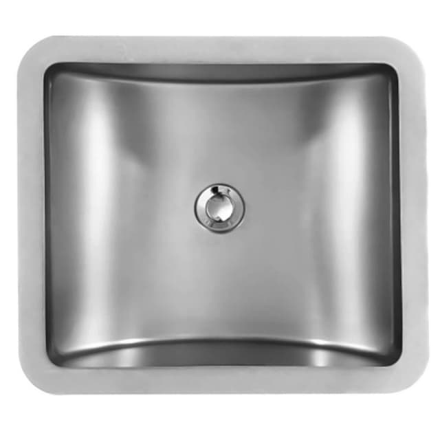 Karran Edge 309 18-1/8"W Stainless Steel Seamless Undermount Vanity Sink Single Bowl, 18 Gauge - E-309