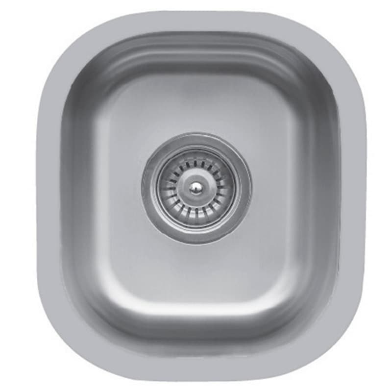 Karran Edge 300 12-3/4" Single Bowl Stainless Steel Kitchen Sink, Seamless Undermount, , E-310