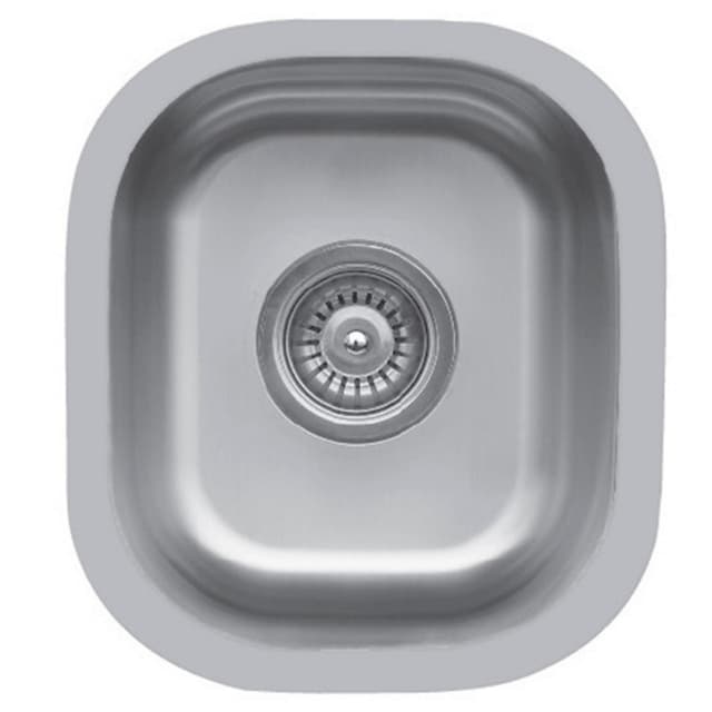 Karran Edge 310 12-3/4"W Stainless Steel Seamless Undermount Kitchen Sink Single Bowl, 18 Gauge - E-310