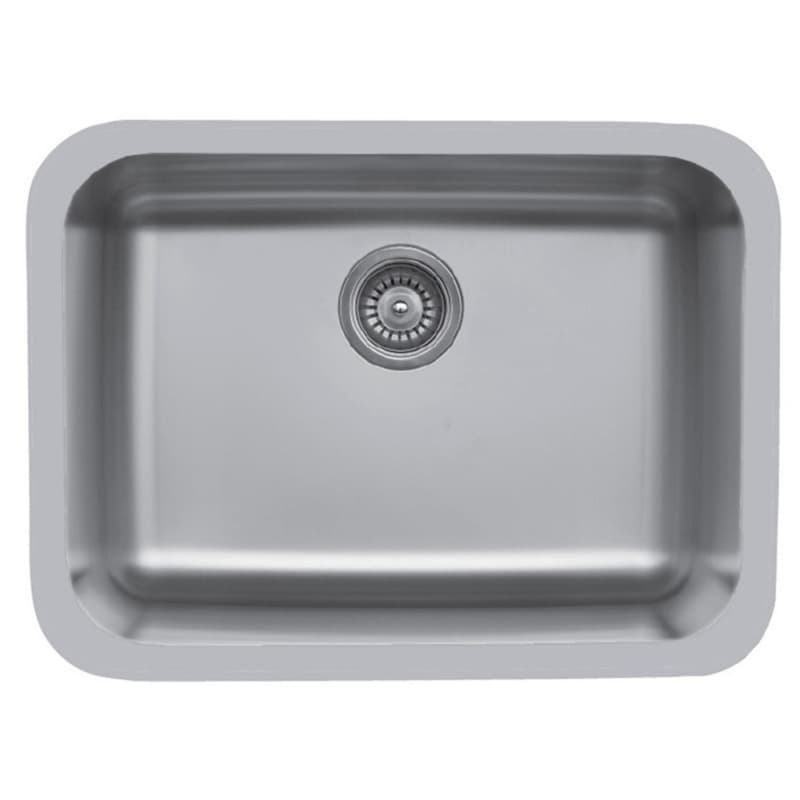 Karran Edge 300 24"W Stainless Steel Seamless undermount Kitchen Sink Single Bowl, 18 Gauge - E-320
