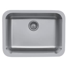 Karran Edge 300 24"W Stainless Steel Seamless undermount Kitchen Sink Single Bowl, 18 Gauge - E-320