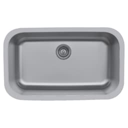 Karran Edge 300 30-3/4"W Stainless Steel Seamless undermount Kitchen Sink Single Bowl, 18 Gauge - E-340