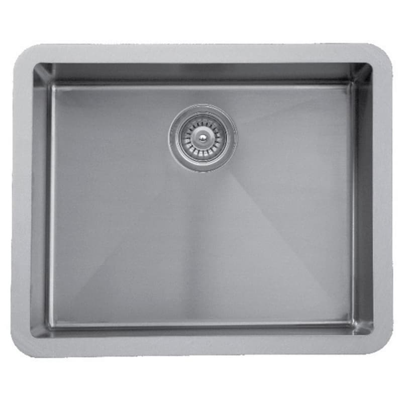 Karran Edge 400 24"W Stainless Steel Seamless undermount Kitchen Sink Single Bowl, 18 Gauge - E-420