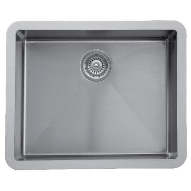 Karran Edge 420 24"W Stainless Steel Seamless Undermount Kitchen Sink Single Bowl, 18 Gauge - E-420