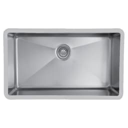 Karran Edge 400 31-1/2"W Stainless Steel Seamless undermount Kitchen Sink Single Bowl, 18 Gauge - E-440