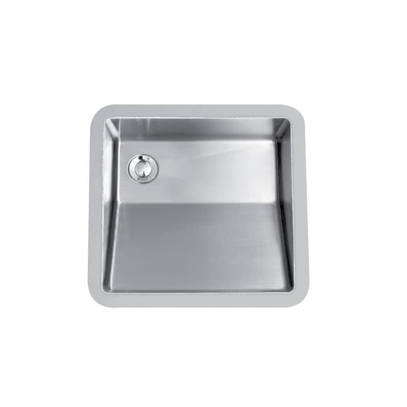 Karran Edge 500 18-1/4" Single Bowl Stainless Steel Vanity Sink, Seamless Undermount, , E-505D