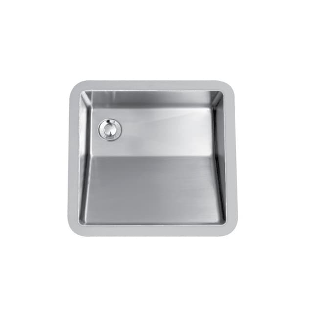 Karran Edge 505 18-1/4"W Stainless Steel Seamless Undermount Vanity Sink Single Bowl, 18 Gauge ADA Compliant - E-505D