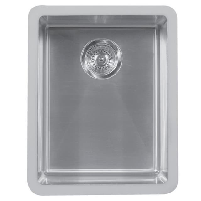 Karran Edge 510 15-1/2"W Stainless Steel Seamless Undermount Kitchen Sink Single Bowl, 18 Gauge - E-510
