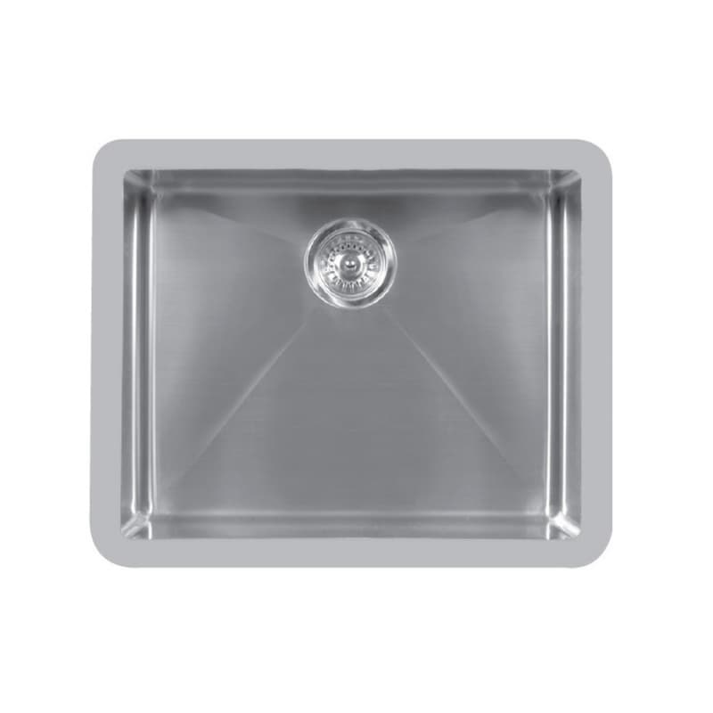 Karran Edge 500 23-1/2"W Stainless Steel Seamless undermount Kitchen Sink Single Bowl, 18 Gauge - E-520