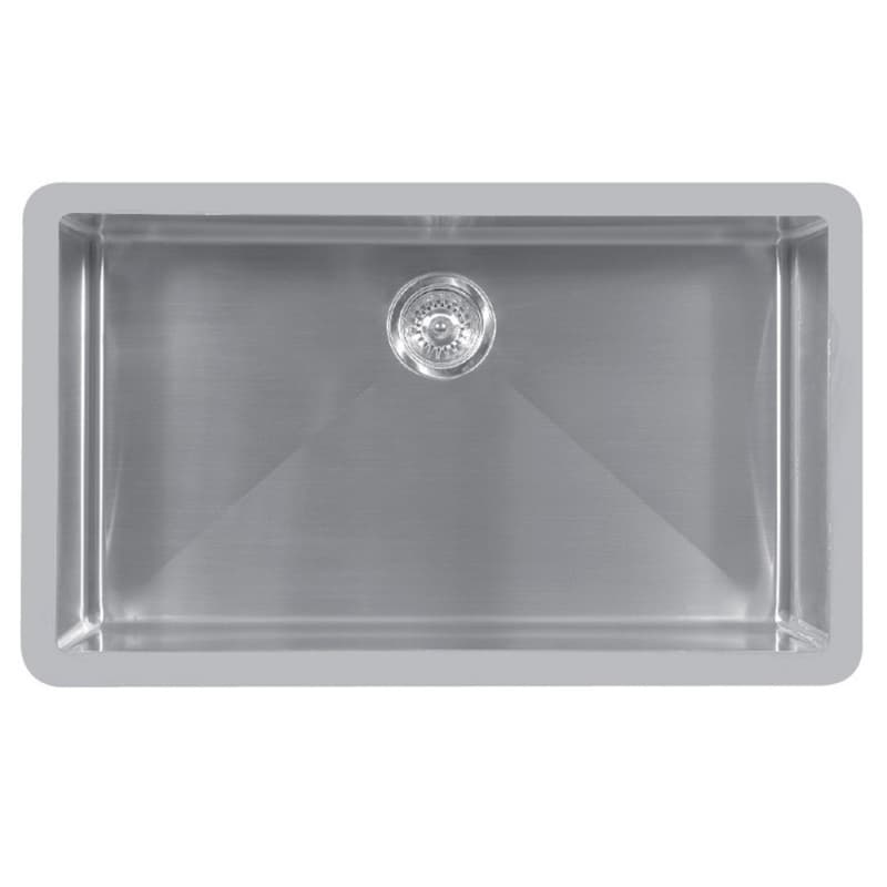 Karran Edge 500 32-1/2" Single Bowl Stainless Steel Kitchen Sink, Seamless Undermount, , E-540