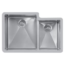 Karran Edge 500 32"W Stainless Steel Seamless undermount Kitchen Sink Double 40/60 Bowl, 18 Gauge - E-560R