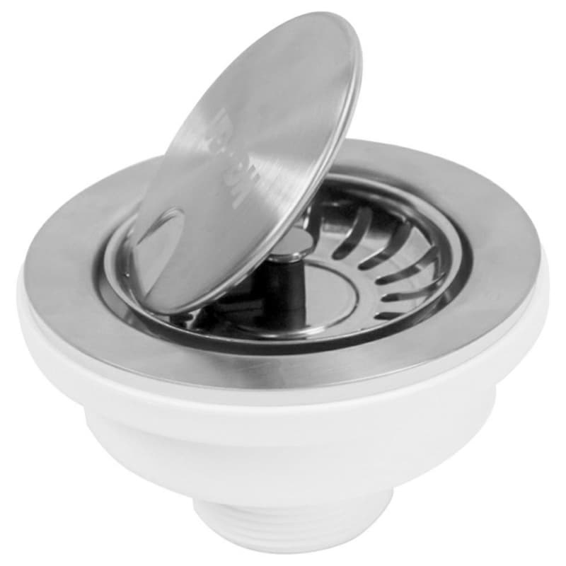 3-1/2" Kitchen Sink Slim Shield Basket Strainer, Stainless Steel