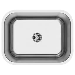 Karran Profile 23-1/4"W Stainless Steel Undermount Kitchen Sink Single Bowl, 18 Gauge - PU27