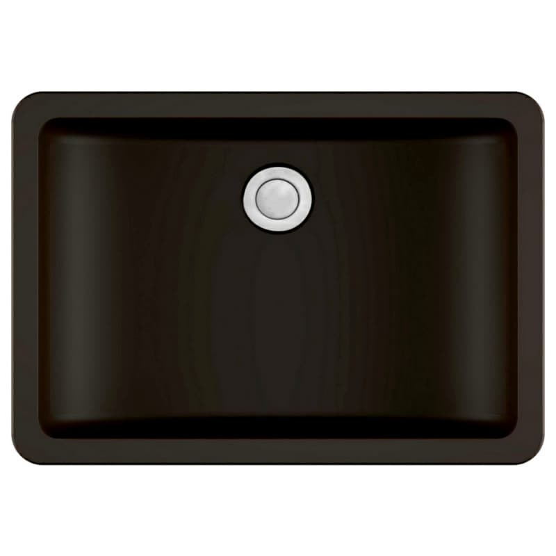 Karran Seamless 20" Single Bowl Quartz Vanity Sink, Undermount, Brown, Q-309-BR