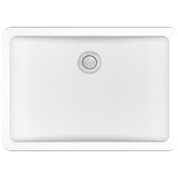 Karran 20"W x 14"D Q-309 White Single Bowl Vanity Quartz Sink - Q-309-WH
