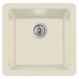 Karran 16-5/8"W x 16-5/8"D Q-315 Bisque Single Bowl Bar/Prep Quartz Kitchen Sink - Q-315-BS