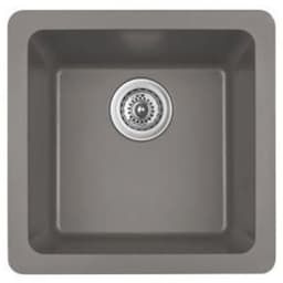 Karran 16-5/8"W x 16-5/8"D Q-315 Concrete Single Bowl Bar/Prep Quartz Kitchen Sink - Q-315-CN