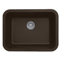 Karran 24-1/4"W x 18-1/4"D Q-320 Brown Single Bowl Undermount Quartz Kitchen Sink - Q-320-BR