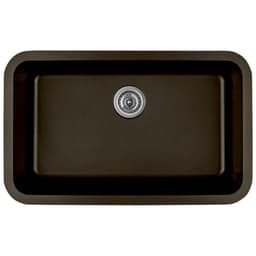Karran 30-7/8"W x 18-7/8"D Q-340 Brown Single Bowl Undermount Quartz Kitchen Sink - Q-340-BR