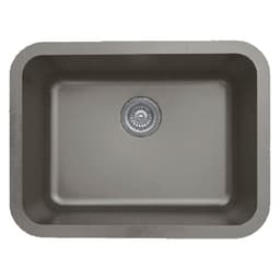 Karran 30-7/8"W x 18-7/8"D Q-340 Concrete Single Bowl Undermount Quartz Kitchen Sink - Q-340-CN