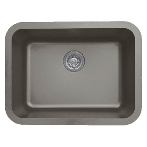 Karran Seamless 30-7/8" Single Bowl Quartz Undermount Sink, Concrete, Q-340-CN
