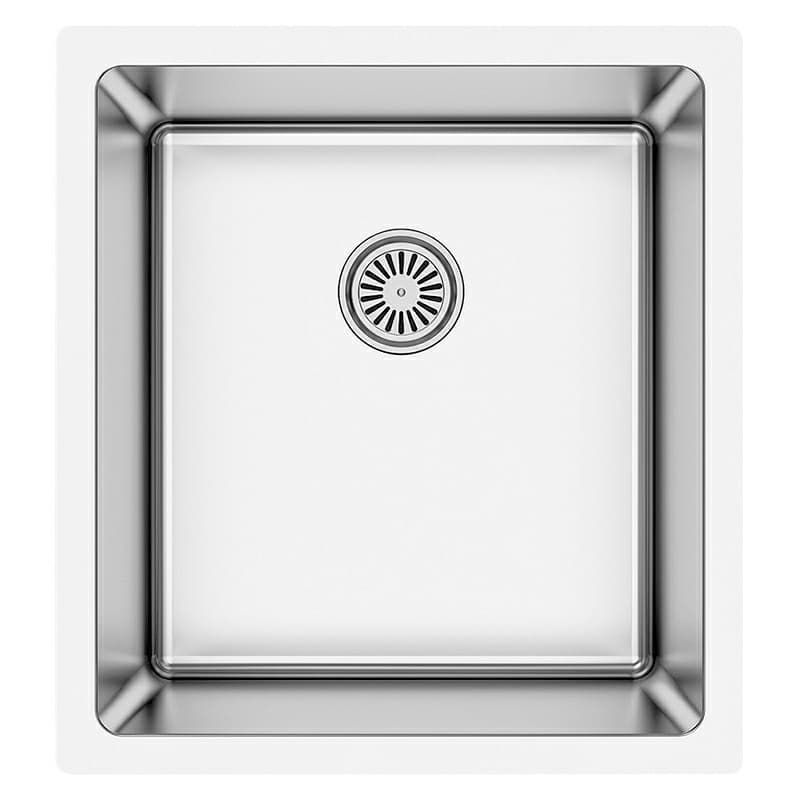 Karran Select 16-1/2"W Stainless Steel Undermount Kitchen Sink Single Bowl, 16 Gauge - SU71