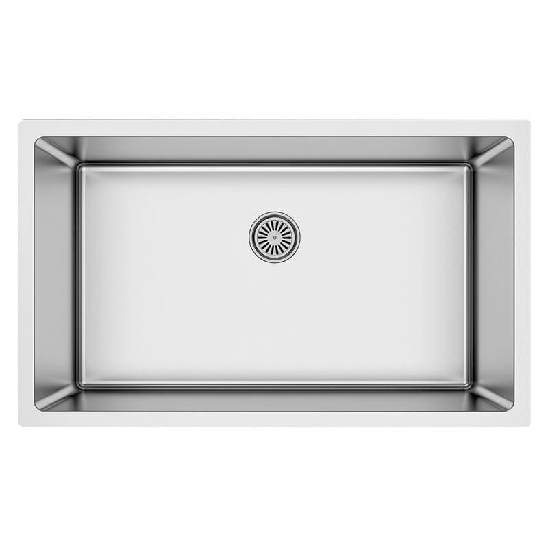 Karran Select 30" Single Bowl Stainless Steel Kitchen Sink, Undermount, , SU74
