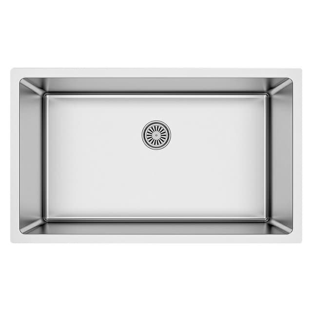 Karran Select 30"W Stainless Steel Undermount Kitchen Sink Single Bowl, 16 Gauge - SU74