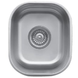 Karran Undermount 11-1/2"W Stainless Steel Undermount Bar/Prep Sink Single Bowl, 18 Gauge - U-1113