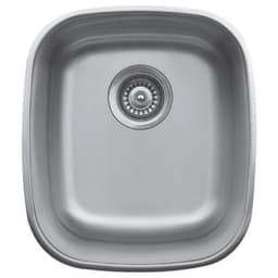 Karran Undermount 14-5/8"W Stainless Steel Undermount Bar/Prep Sink Single Bowl, 18 Gauge - U-1517