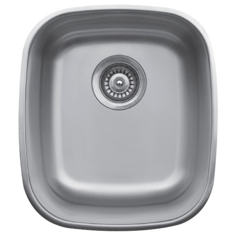 Karran Undermount 14-5/8" Single Bowl Stainless Steel Bar/Prep Sink, Undermount, , U-1517