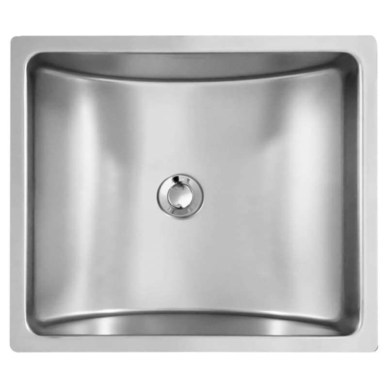 Karran Undermount 17-1/4"W Stainless Steel Undermount Vanity Sink Single Bowl, 18 Gauge - UV-1715