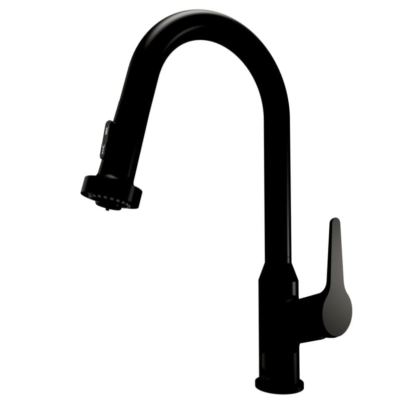 Karran Scottsdale Single Handle Touchless Pull-Down Kitchen Faucet, Matte Black, KKF255MB